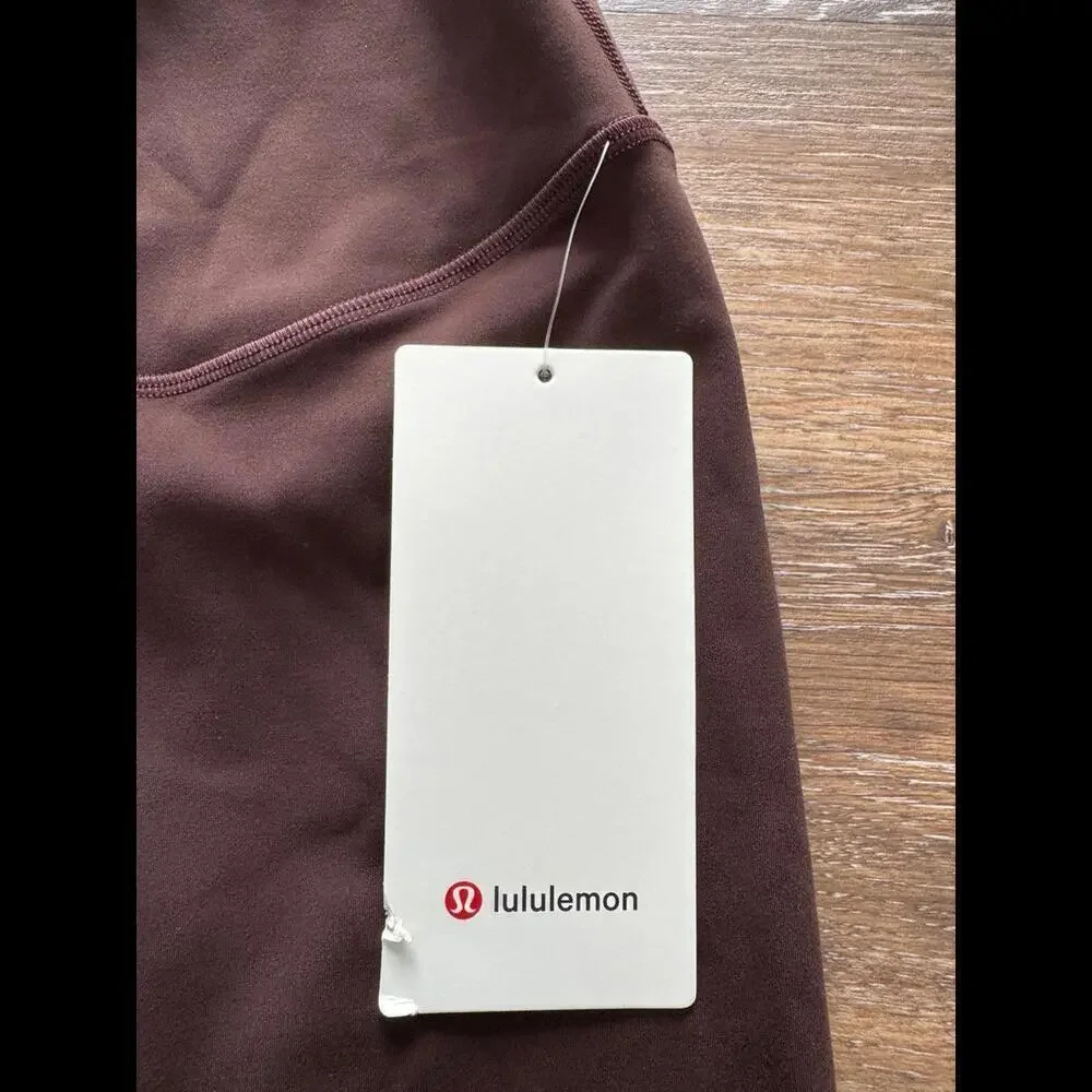Lululemon Wunder Under Smoothcover High Rise 25” Espresso Size 0 NWT